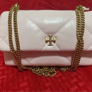 Tory Burch Kira Mini Diamond Quilted Leather Crossbody Bag
